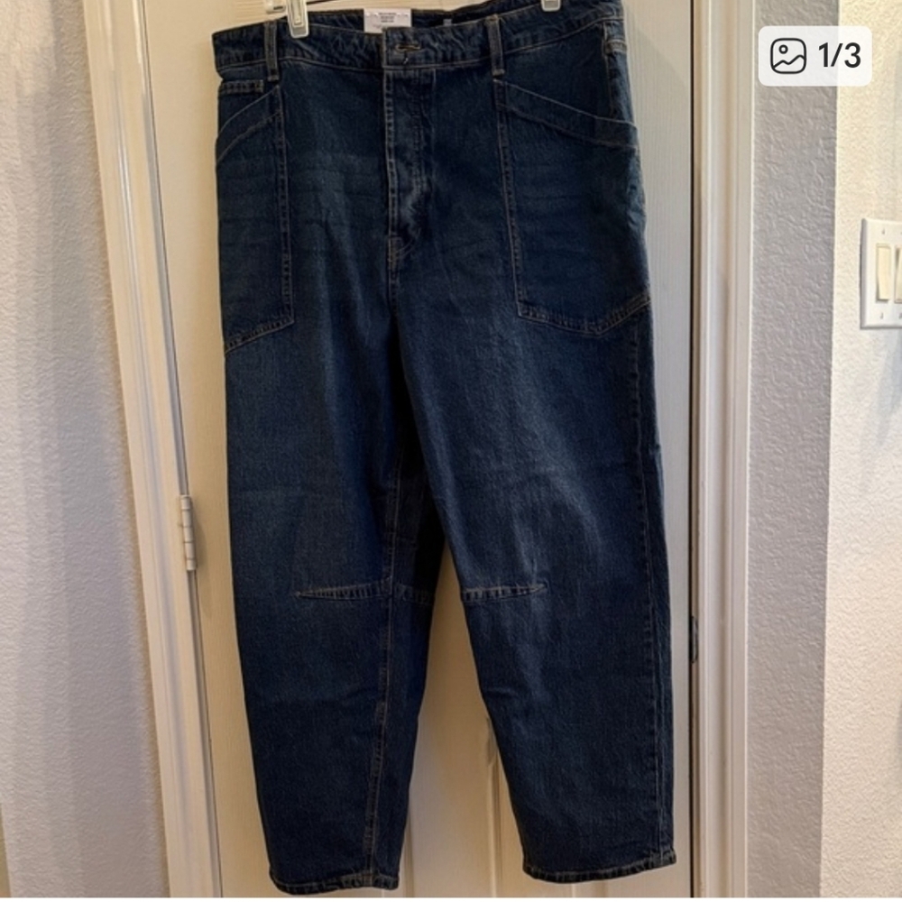 Frye Women's Dark Blue Boyfriend Jeans